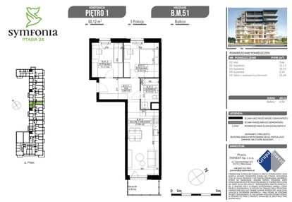 Mieszkanie w inwestycji: Symfonia Ptasia 28
