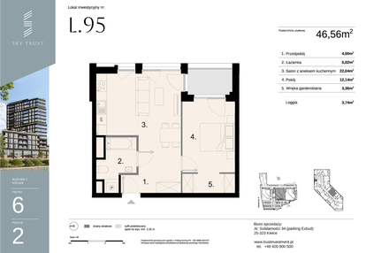 Mieszkanie w inwestycji: Sky Trust etap II - apartamenty inwestycyjne 23% VAT PRS