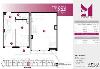 Mieszkanie w inwestycji: 2M Apartments etap IV