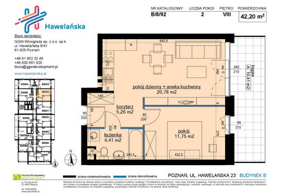 Mieszkanie w inwestycji: Osiedle Hawelańska etap III - bud. B
