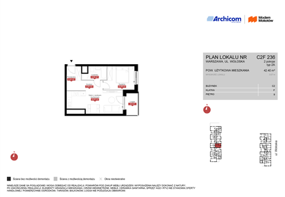 Mieszkanie w inwestycji: Modern Mokotów etap 3, budynek C1 i C2