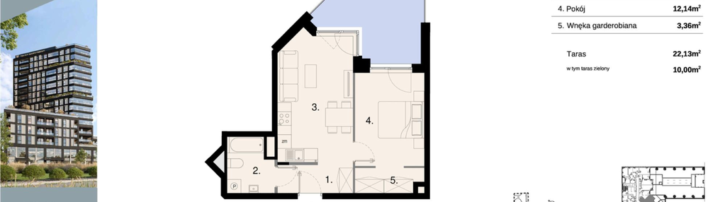 Mieszkanie w inwestycji: Sky Trust etap II - apartamenty inwestycyjne 23% VAT PRS