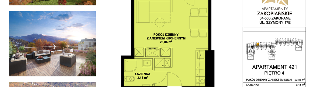 Mieszkanie w inwestycji: Apartamenty Zakopiańskie