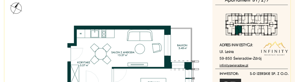 Mieszkanie w inwestycji: Infinity Mountain Resort etap 2