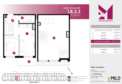 Mieszkanie w inwestycji: 2M Apartments etap IV