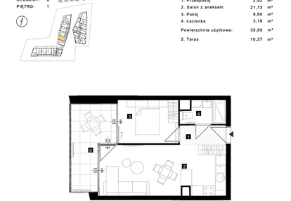 Mieszkanie w inwestycji: Cisha Apartamenty Dziwnów