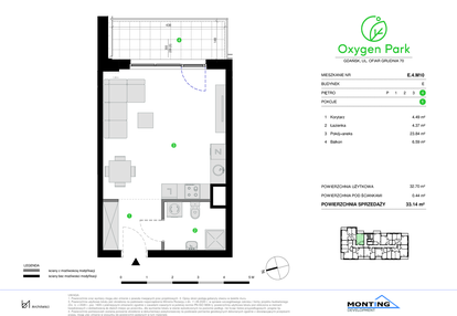 Mieszkanie w inwestycji: Oxygen Park etap III