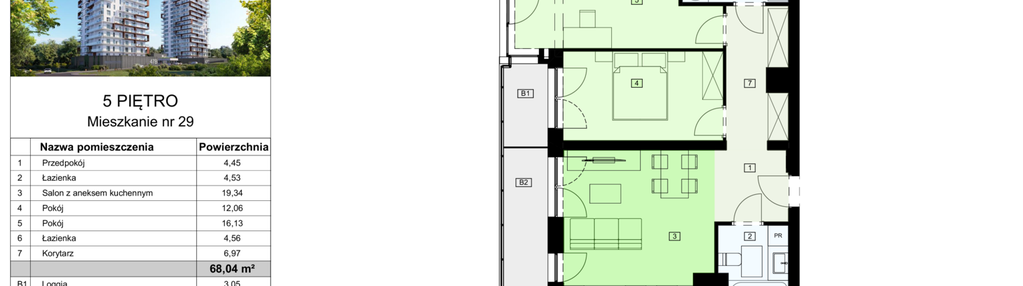 Mieszkanie w inwestycji: Dzielnica Parkowa VIII