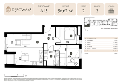 Mieszkanie w inwestycji: Dębowa 45