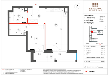 Mieszkanie w inwestycji: Stalowa Form 43.45