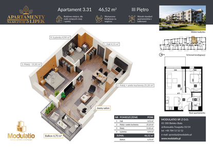 Mieszkanie w inwestycji: Apartamenty na Szczycie 3 Lipek