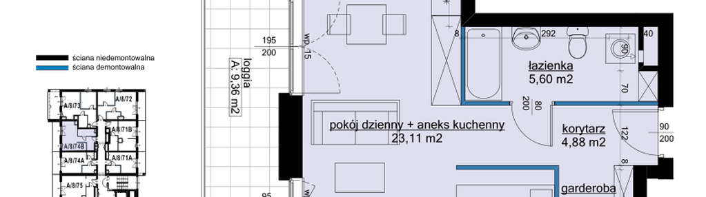 Mieszkanie w inwestycji: Osiedle Hawelańska etap III - bud. A