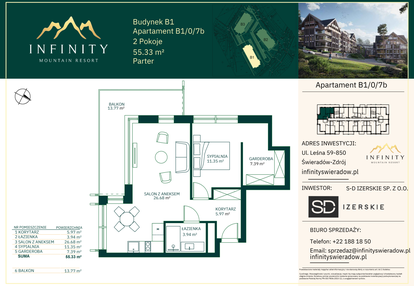 Mieszkanie w inwestycji: Infinity Mountain Resort etap 2