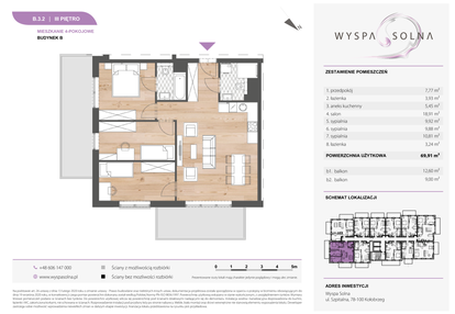 Mieszkanie w inwestycji: Wyspa Solna Etap III, budynek B