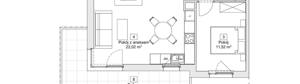 Mieszkanie w inwestycji: Zacisze Marcelin IIIa