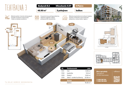 Mieszkanie w inwestycji: Teatralna 3