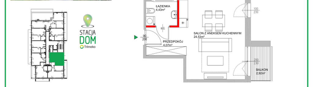 Mieszkanie w inwestycji: Stacja Dom etap VI