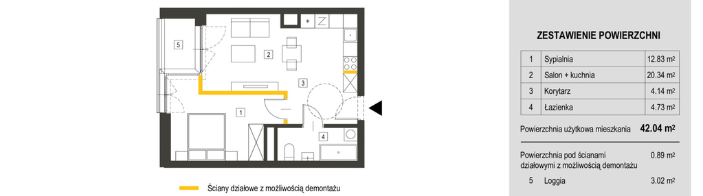 Mieszkanie w inwestycji: Apartamenty Dębowa