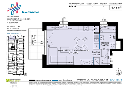 Mieszkanie w inwestycji: Osiedle Hawelańska etap III - bud. B