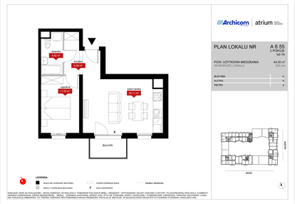 Mieszkanie w inwestycji: Atrium - Nowy Szczepin