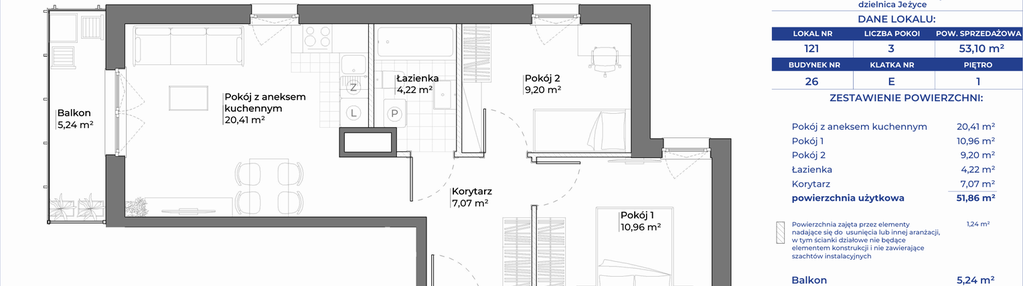 Mieszkanie w inwestycji: Ogrody Nałkowskiej