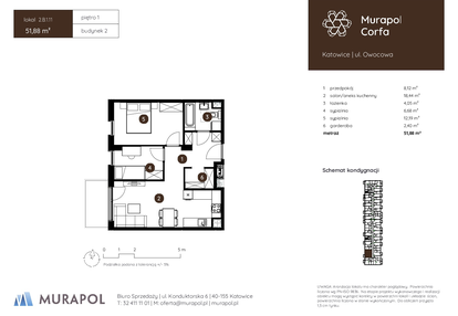 Mieszkanie w inwestycji: Murapol Corfa