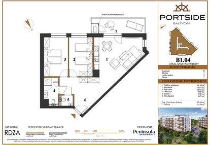 Mieszkanie w inwestycji: Portside Bałtycka