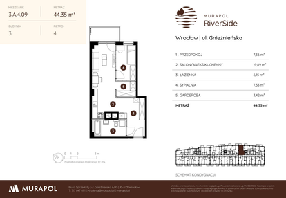 Mieszkanie w inwestycji: Murapol RiverSide