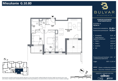 Mieszkanie w inwestycji: Bulvar Apartments - etap I