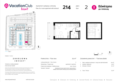 Mieszkanie w inwestycji: VacationClub Resort