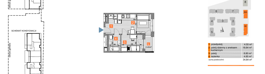 Mieszkanie w inwestycji: Piasta Towers bud. 86 i 86A