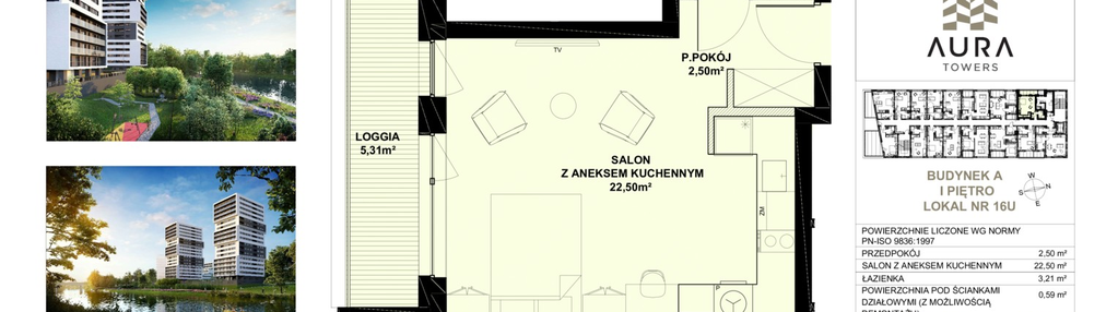 Mieszkanie w inwestycji: Aura Towers