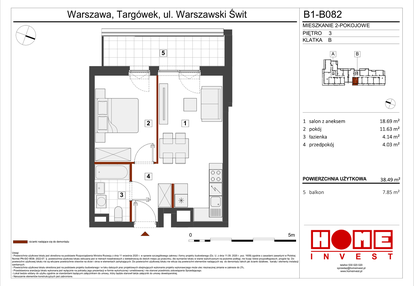 Mieszkanie w inwestycji: Warszawski Świt etap VIII