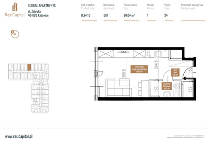 Mieszkanie w inwestycji: Global Apartments