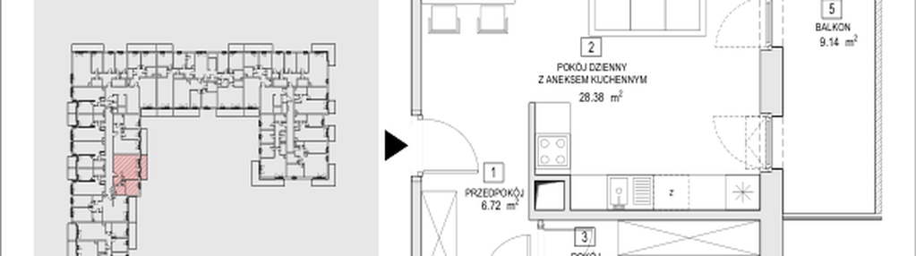 Mieszkanie w inwestycji: Naramowice Odnova II