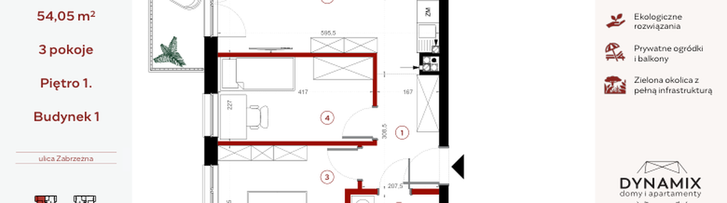 Mieszkanie w inwestycji: Apartamenty Dwie Rzeki