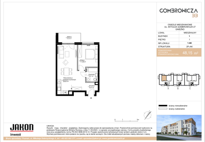 Mieszkanie w inwestycji: Gombrowicza 33