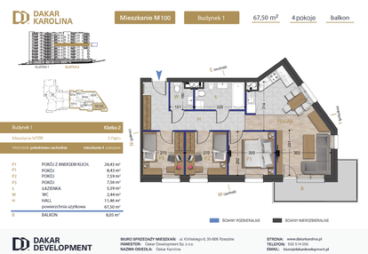 Mieszkanie w inwestycji: Osiedle Dakar Karolina
