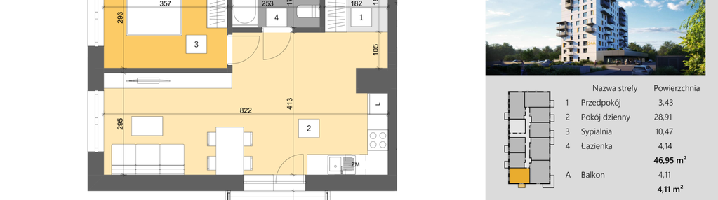 Mieszkanie w inwestycji: Dworzysko Park - Etap III