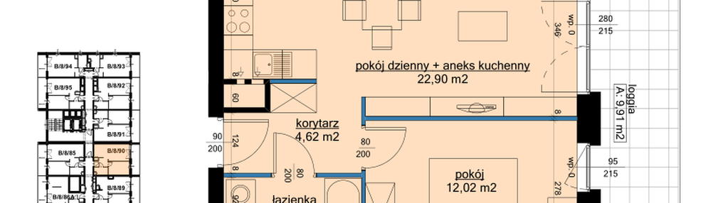 Mieszkanie w inwestycji: Osiedle Hawelańska etap III - bud. B