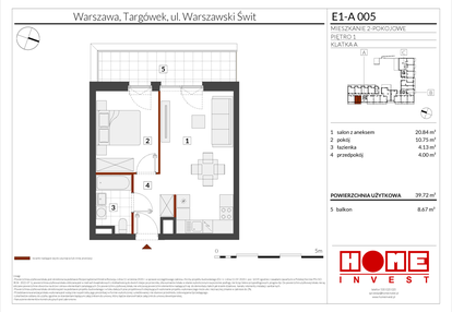 Mieszkanie w inwestycji: Warszawski Świt etap X