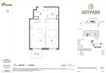 Mieszkanie w inwestycji: Inhome Osiedle ArtPark etap I