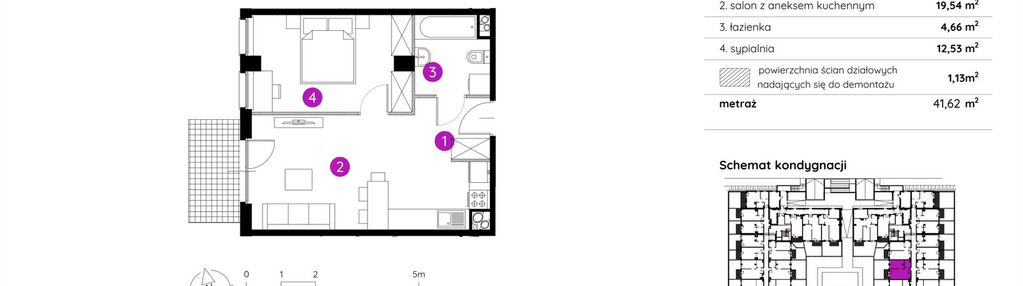 Mieszkanie w inwestycji: Murapol Apartamenty na Wzgórzu - bud. 4 i 5