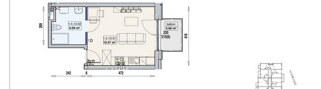 Mieszkanie w inwestycji: Gwarna