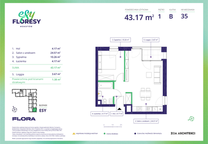 Mieszkanie w inwestycji: Esy Floresy