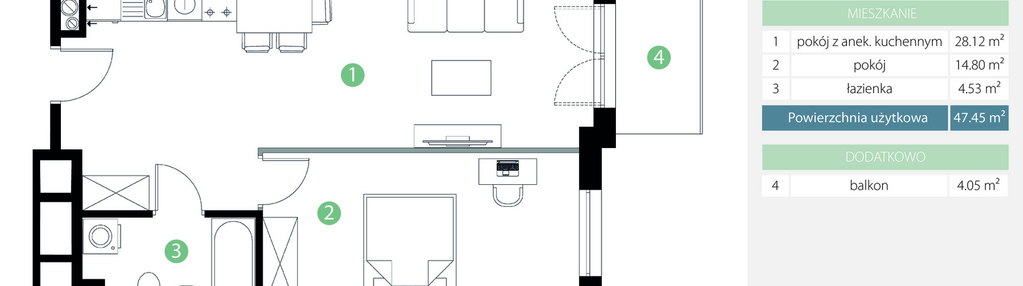 Mieszkanie w inwestycji: Bogatyńska Apartamenty etap 3