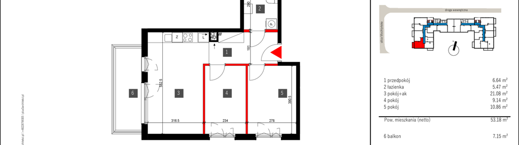 Mieszkanie w inwestycji: Mochtyńska 56
