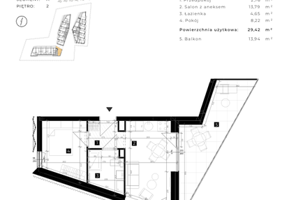 Mieszkanie w inwestycji: Cisha Apartamenty Dziwnów