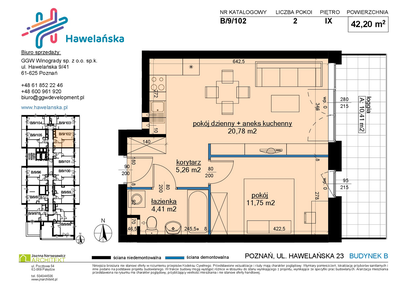 Mieszkanie w inwestycji: Osiedle Hawelańska etap III - bud. B