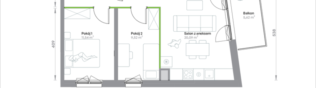 Mieszkanie w inwestycji: Krakowska Vita